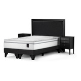 Cama Art 4 De 2 Plazas + Respaldo Nolita Y Veladores Issey