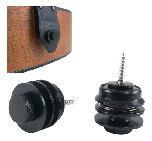 Boton Seguro De Tahali Straplocks Sirve Para Guitarra O Bajo