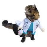 Traje Enfermera Gato Cosplay Mascota