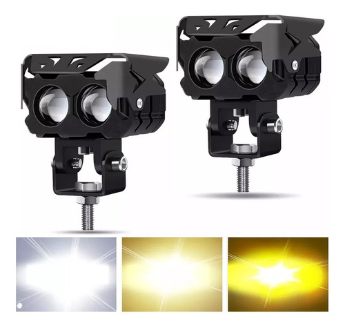 2pzs Faros Auxiliares Led Alta/baja Luz 120w Para Auto Moto