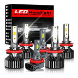 H9 H11 Para Nissan Kit De Faros Led De Haz Alto/bajo Canbus