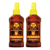 Kit 2 Oleo Bronzeador E Protetor Solar Fps 8 Banana Boat