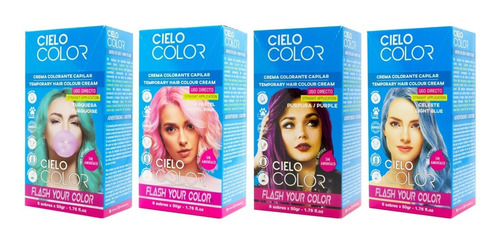 Otowil Cielo Color Kit X24 Tintura Crema Fantasía Vegana 50g