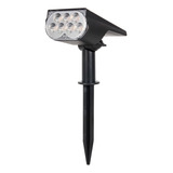 Estaca Reflector 7 Led Luz Solar Exterior Calida/multicolor