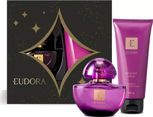 Kit Presente Eudora Perfume Roxo Roxinho Edp Eau De Parfum Natal Mães Namorados