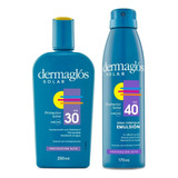 Dermaglós Combo Protector Solar Emulsión Fps30 Spray Fps40