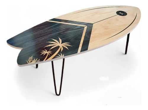 Mesa Ratona Moderna Tipo Tabla Surf. Laqueada. Únicos Fabric