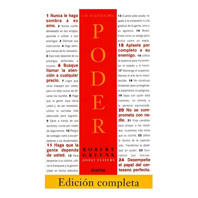 Las 48 Leyes Del Poder - Nuevo Y Sellado | Envío gratis