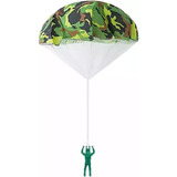 Mini Paraquedas De Brinquedo Boneco Paraquedista Camuflado