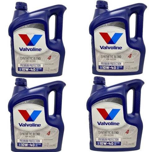 Valvoline Premium Protection 10w40 X 4lts Caja X 4uni Semi 