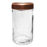 Pote De Vidro Com Tampa Inox Rose 1l 0176/2 - Yoss