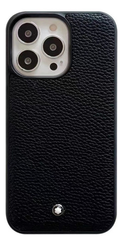 Funda Para Teléfono Montblanc Con Patrón De Tejido Y Funda P