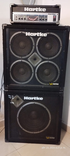 Combo Hartke Ha3500 Cabezal Con 2 Cajas De 300 Y 400 Wats. 