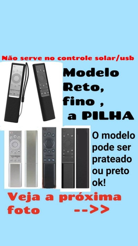 Capa Do Controle Samsung Qled 2021 8k Controle Fino E Pilha 