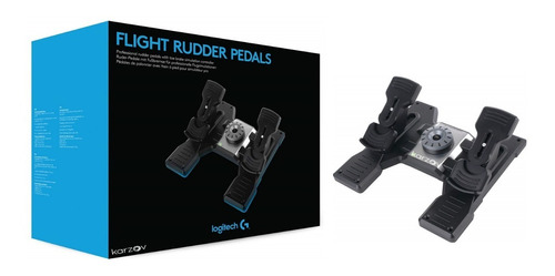 Pedales Para Simulador De Vuelo Profesional Negro Logitech