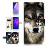 Funda Cartera Para Samsung Note 9 Galaxy Note 9 A21376 Wolf