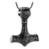 Imrsanl Nordic Viking Mjolnir Thor Hammer Cremación Joyería 