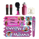 Kit Adesivo Bicicleta Infantil Buzina Manoplas Moana Aro 20