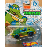 Carros Hot Wheels Tortugas Ninja, Leonardo Azul