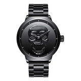 Reloj Gimto Creative Con Diseño De Calavera En 3d Para Hombr