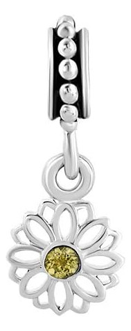 Sbi Jewelry Daisy Lotus Flower Charm Compatible Con Pandora 