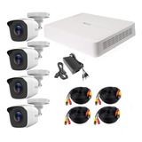 Kit Hilook 4 Camaras Alta Resolucion Y Dvr Con Accesorios