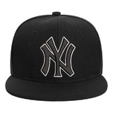 Gorro Snapback Visera Plana New York Yankees Bordado  Borde