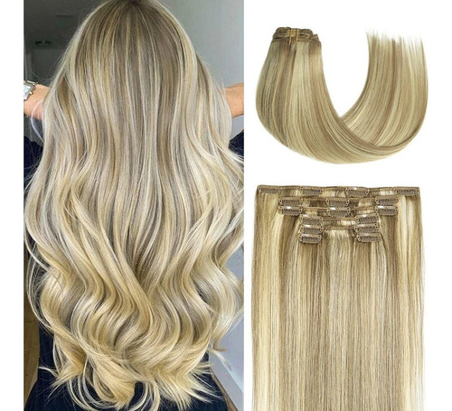 Extensiones Naturales Cabello 20in 70gr Rubio Balayage