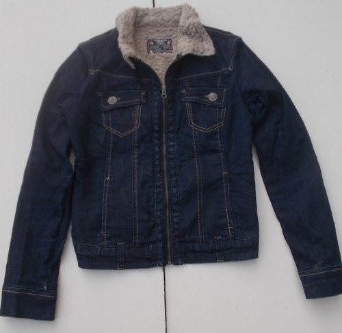 Campera De Jean Con Corderito Bershka