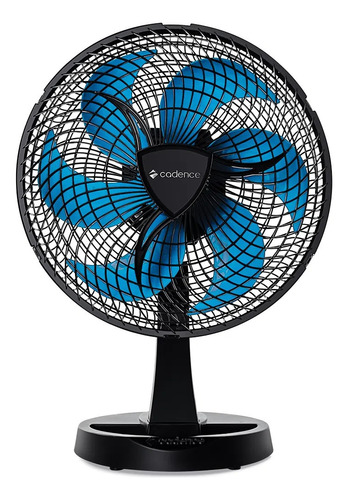 Ventilador De Mesa Cadence Vtr560 New Windy 30cm Preto Azul Diâmetro 30 Cm Quantidade De Pás 6 127v