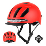 Nuevo Casco Ciclismo Led Señal Giro Transpirable Seguridad I