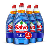 Lavatrastes Líquido Salvo Power Clean Pack X4 4.8l