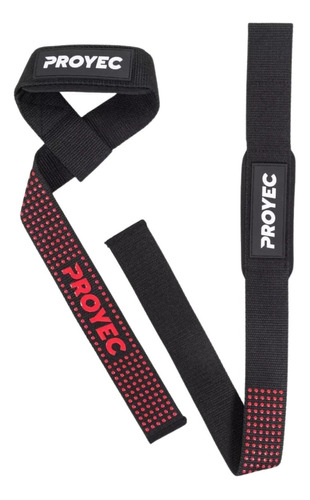 Straps Gym Cintas Poder Abrojo Agarre Gimnasio Levantamiento Color Negro