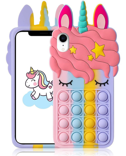 Funda Para   Xr Con Diseño De Dibujos Animados Kawaii,...