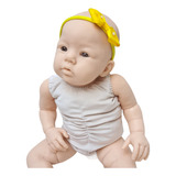 Kit Bebê Reborn Molde Abigail Con Corpinho De Tecido E Olhos