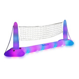 Poolcandy Gigante Flotante Gigante Juego De Voleibol Led