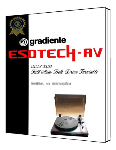 Manual Do Toca-discos Gradiente Bdt 3.0 Esotech (cópia)