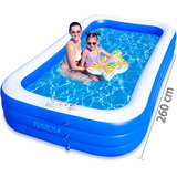 Alberca Inflable Grande Piscinas Tres Niveles Rectangle260cm