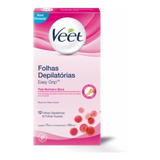 Veet Folhas P/ Depilação Corporal Cera Fria Pele Normal C/12