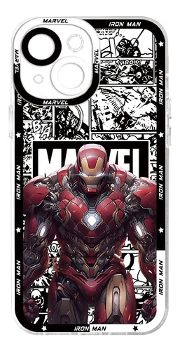 Funda Marvel Spider Man Iron Man Para iPhone 15, 13, 12, 14,