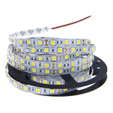 Tira Led 5050 X 5mts Potente 14.4w Color Azul Exterior