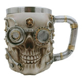 Vaso Taza Mug Decorativo Indio Calavera Medieval Coleccion