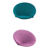 2 Fundas De Sillón Redondas Jacquard Con Forma De Platillo D