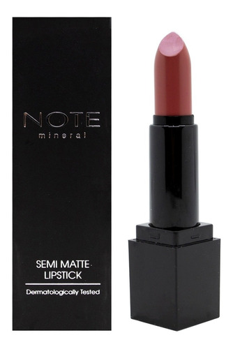 Note Mineral Semi Matte Lipstick Labial Mate Vegano 4.5gr