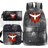 Mochila Free Fire Garena Para Niños, 3 Piezas, Juego De