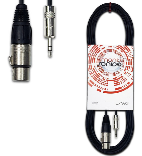 Cable Audio Canon Xlr Hembra A Miniplug Stereo 6 Mts Neutrik