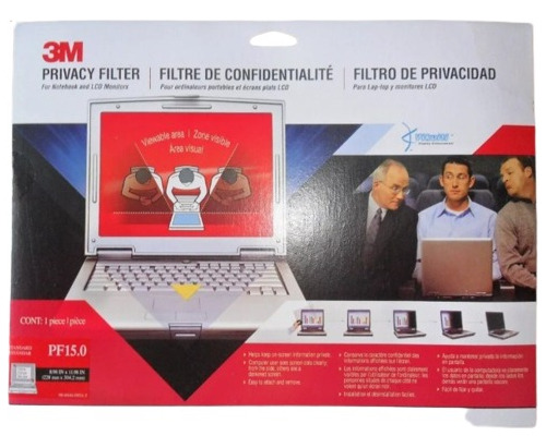 Filtro De Privacidad 3m Para Laptop Y Monitores Lcd Pf15.0