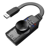 Adaptador De Audio Usb A 3.5 Mm, Tarjeta De Sonido