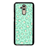 Funda Protector Para Huawei Animal Print Verde Salmon