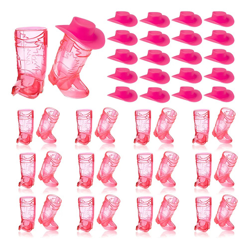 32pcs Vasitos Botas Vaqueras Con Sombrero 1 Oz Para Fiesta | MercadoLibre
